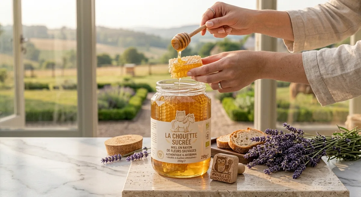 Miel en rayon La Chouette Sucrée — fleurs sauvages 250g